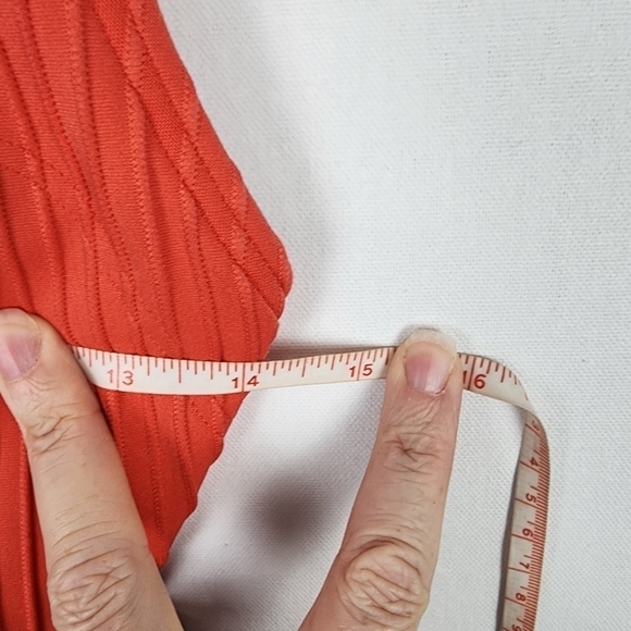 NWOT MICHEAL Micheal Kors Ribbed Coral One Pieces Swimsuit SIZE 8 - Picture 5 of 8